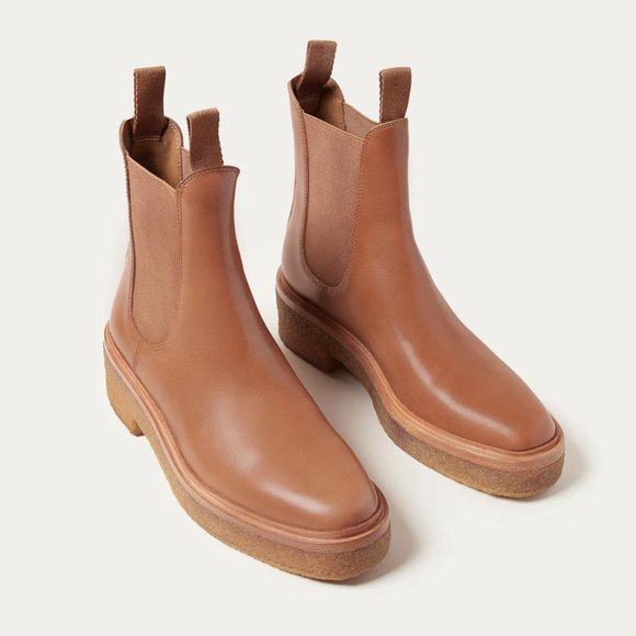 Loeffler Randall Shoes - loeffler randall crepe brown leather chelsea boots